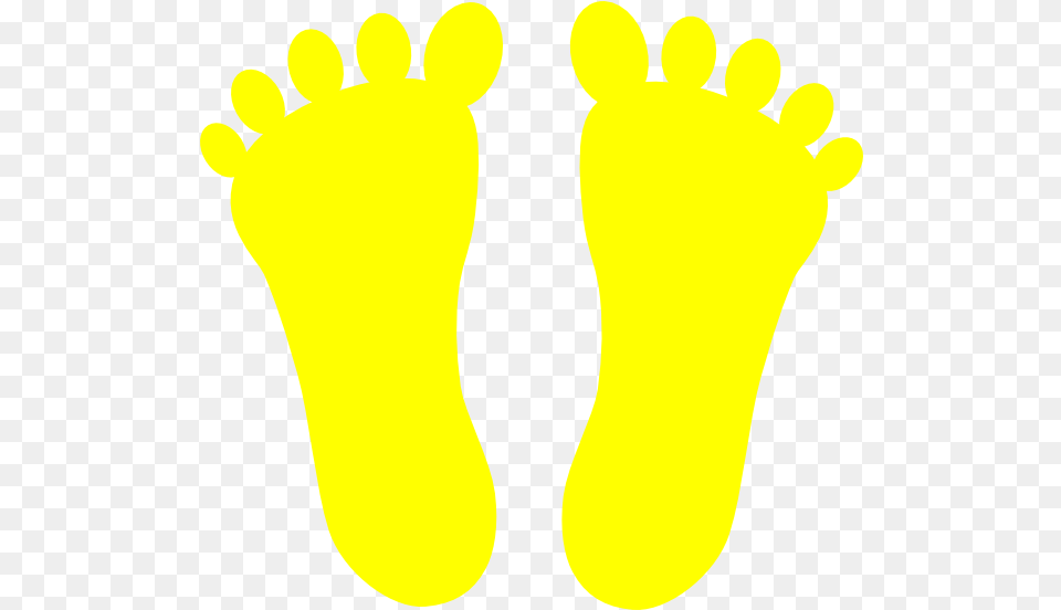 Yellow Foot Clipart Yellow Feet Clipart, Footprint, Animal, Bear, Mammal Png