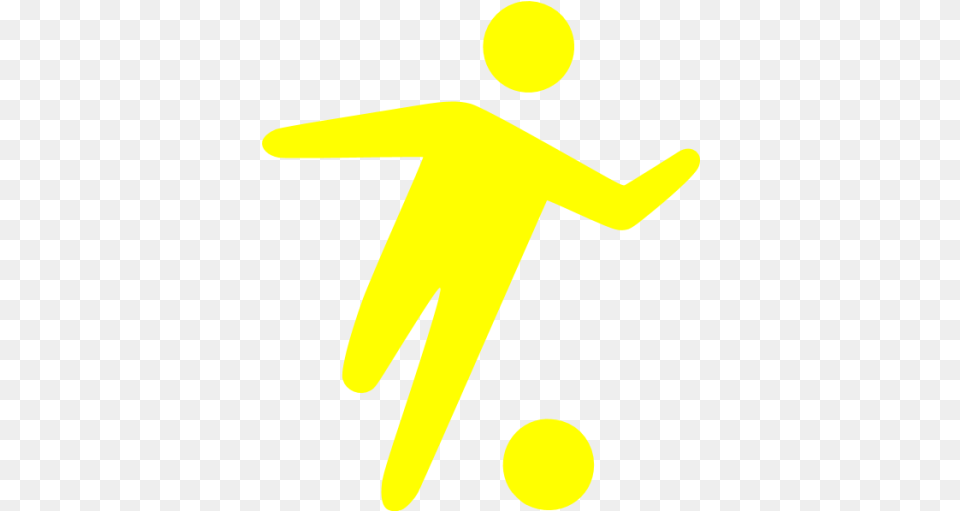 Yellow Football Icon Yellow One Football Icon, Sign, Symbol Png Image