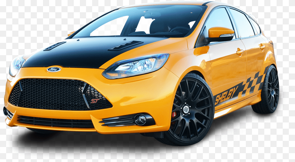 Yellow Ford Shelby Focus St Car Image For Shelby Ford Focus St, Alloy Wheel, Vehicle, Transportation, Tire Free Png Download