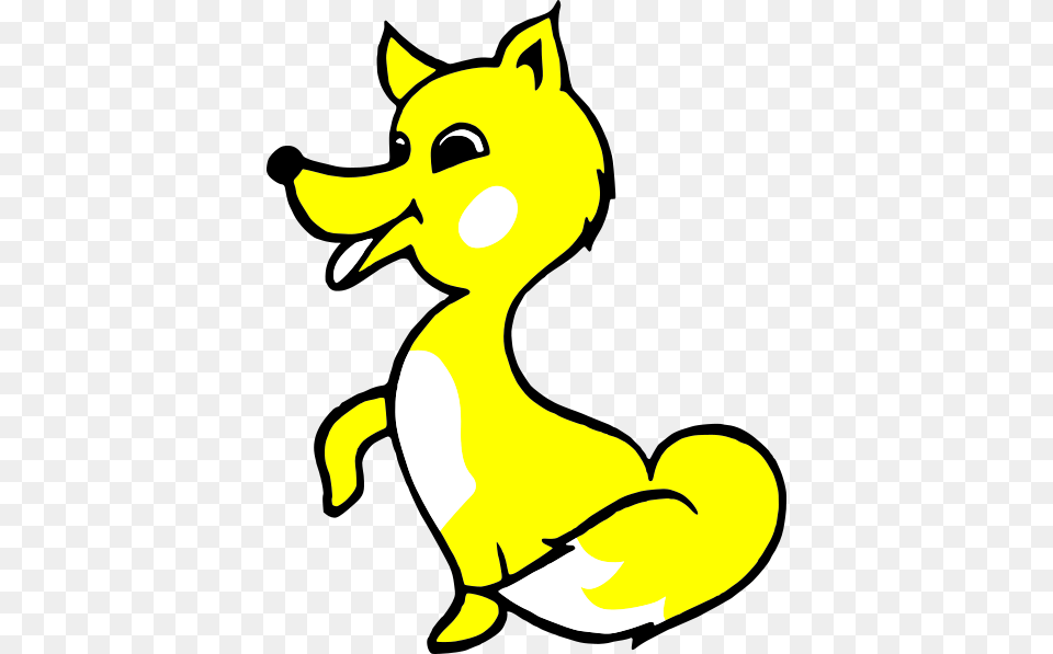 Yellow Fox Kid Clip Art, Animal, Bear, Mammal, Wildlife Png