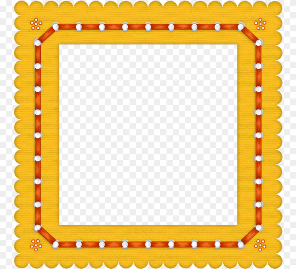 Yellow Frame Coloured Transparent Clipart Borders, Blackboard Free Png