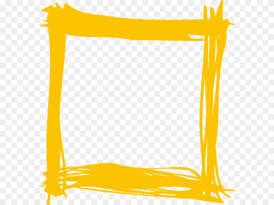 Yellow Frame Holiday Bright Christmas Frame Yellow Frame Transparent Background, Text, Document Free Png Download