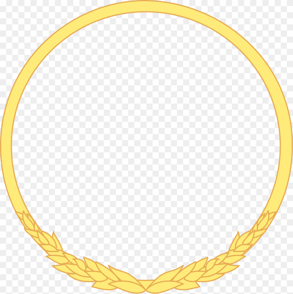 Yellow Frame Pictures To Pin Wikimedia Commons Wreath Svg, Oval Free Transparent Png