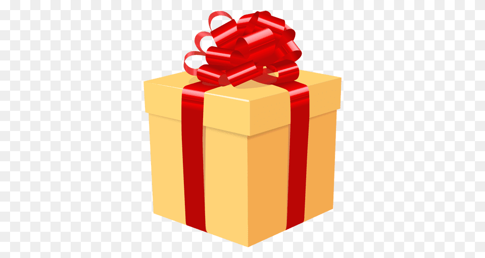 Yellow Gift Box Red Bow Icon, Dynamite, Weapon Free Transparent Png