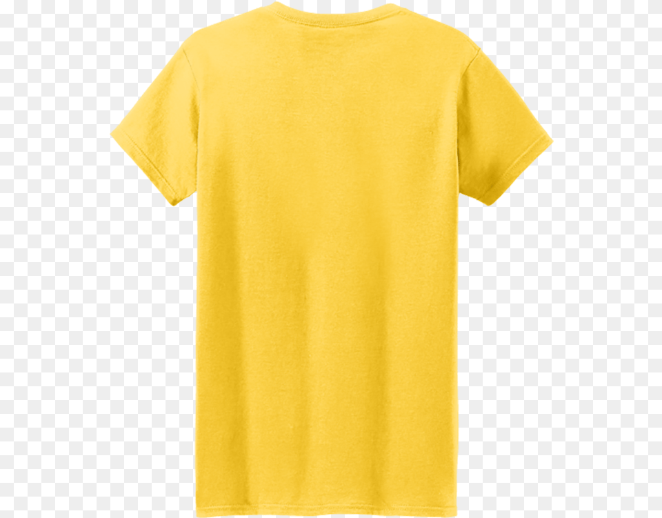 Yellow Gildan Shirt Back Clipart Download Gildan Yellow Shirt Front And Back Tshirt, Clothing, T-shirt Free Png