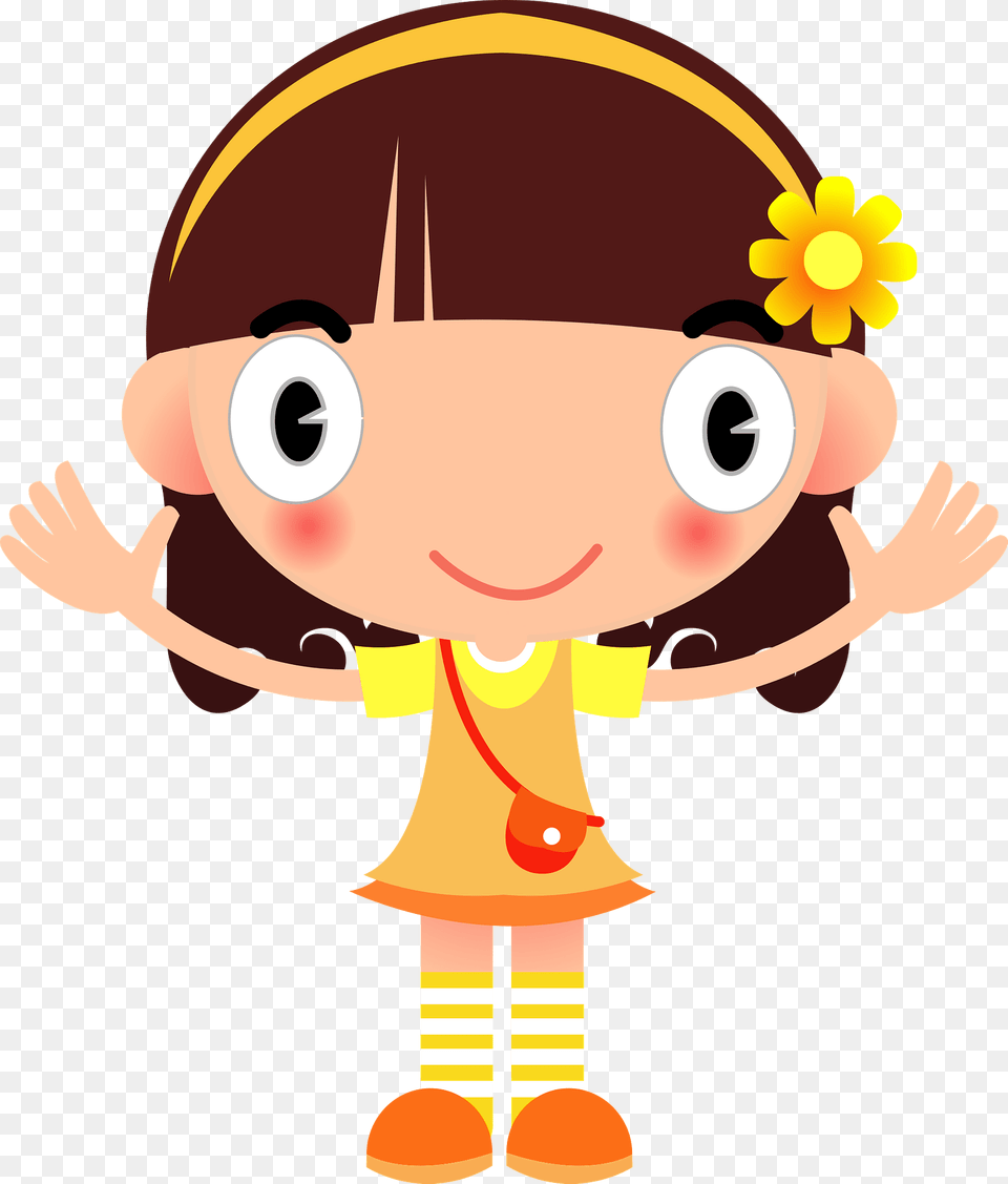 Yellow Girl Clipart, Baby, Person Free Png Download