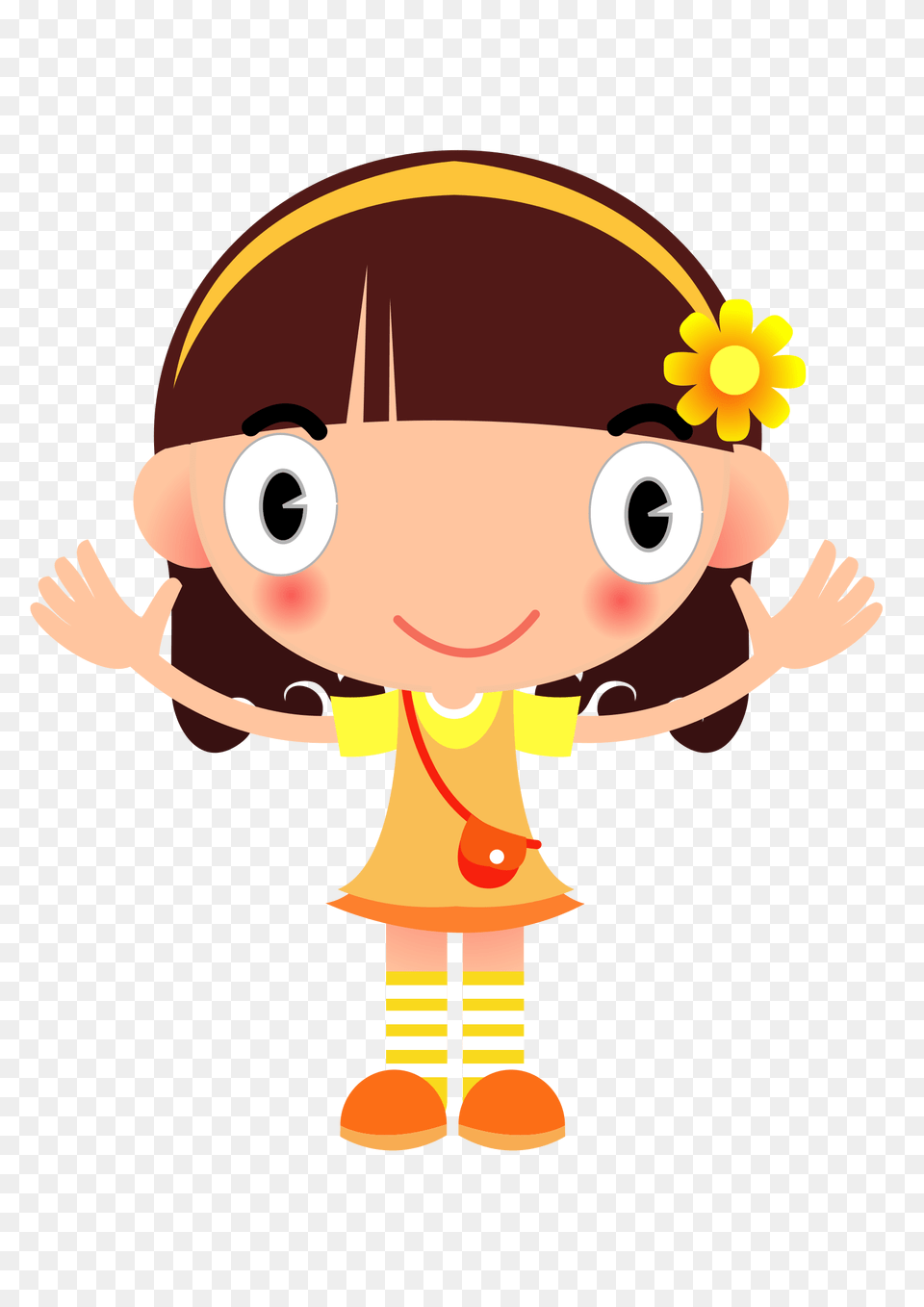 Yellow Girl Icons, Baby, Person, Cartoon Png