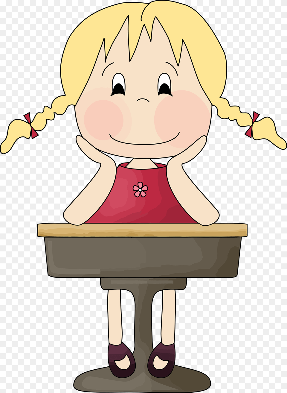 Yellow Girl Student Listening Clipart Cartoon, Face, Head, Person, Baby Free Transparent Png