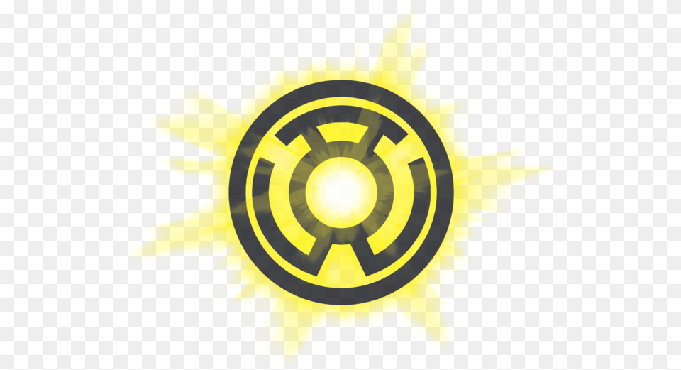 Yellow Glow Mens Long Sleeve T Yellow Lantern Logo, Symbol, Animal, Fish, Sea Life Free Png