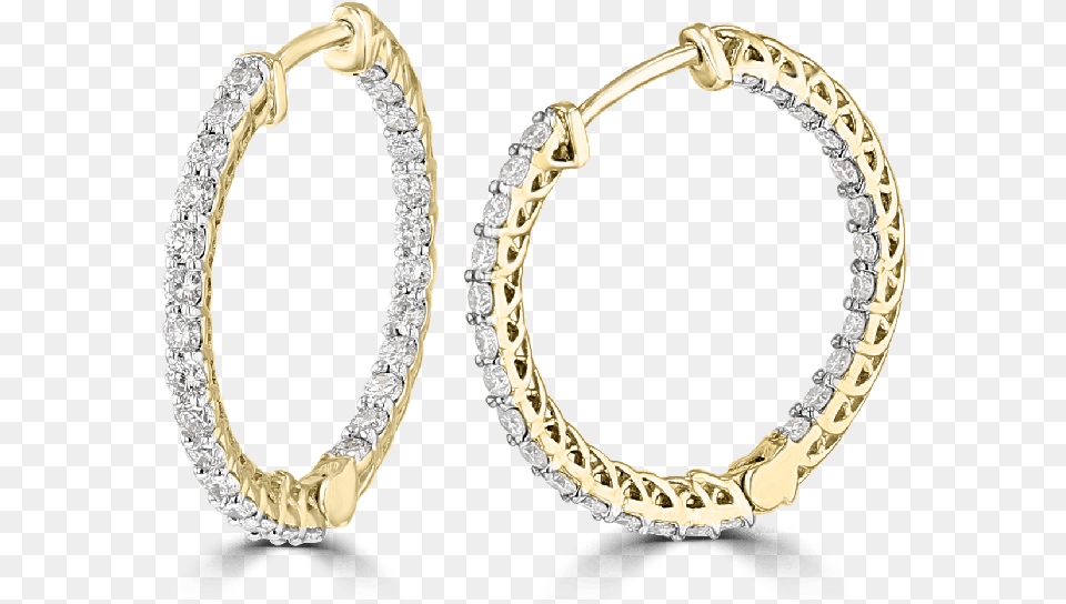 Yellow Gold 1 Ctw Diamond Trellis Solid, Accessories, Bracelet, Earring, Gemstone Free Png Download