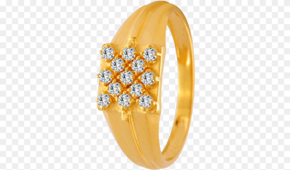 Yellow Gold And American Diamond Ring For Men Engagement Ring, Accessories, Gemstone, Jewelry Png Image