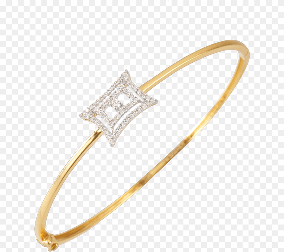 Yellow Gold And Diamond Bangle For Women, Accessories, Bracelet, Jewelry, Ring Free Png Download