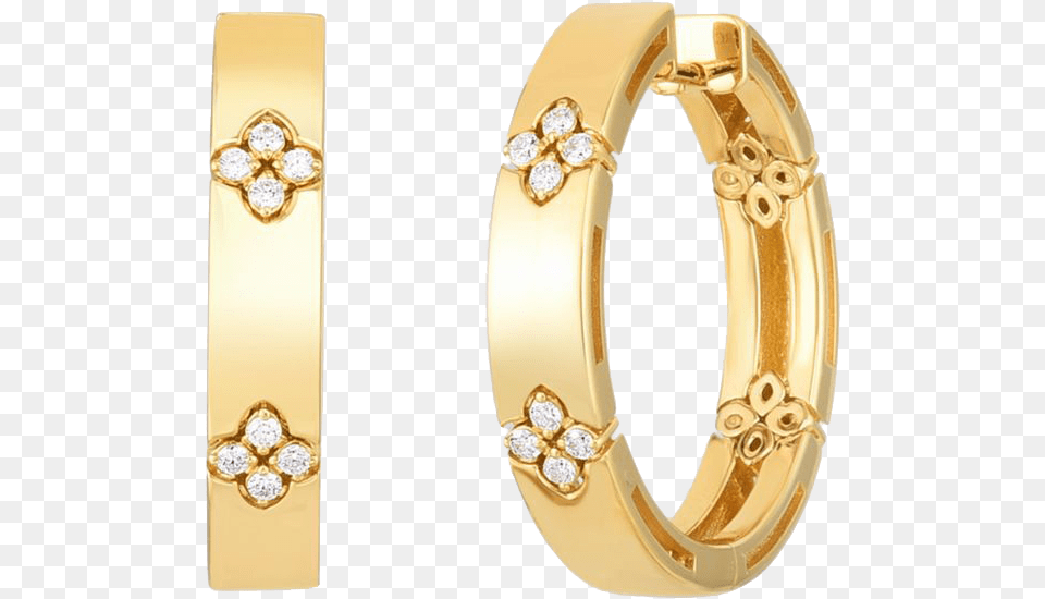 Yellow Gold And Diamond Love In Verona Hoop Earrings Solid, Accessories, Gemstone, Jewelry, Ring Png Image
