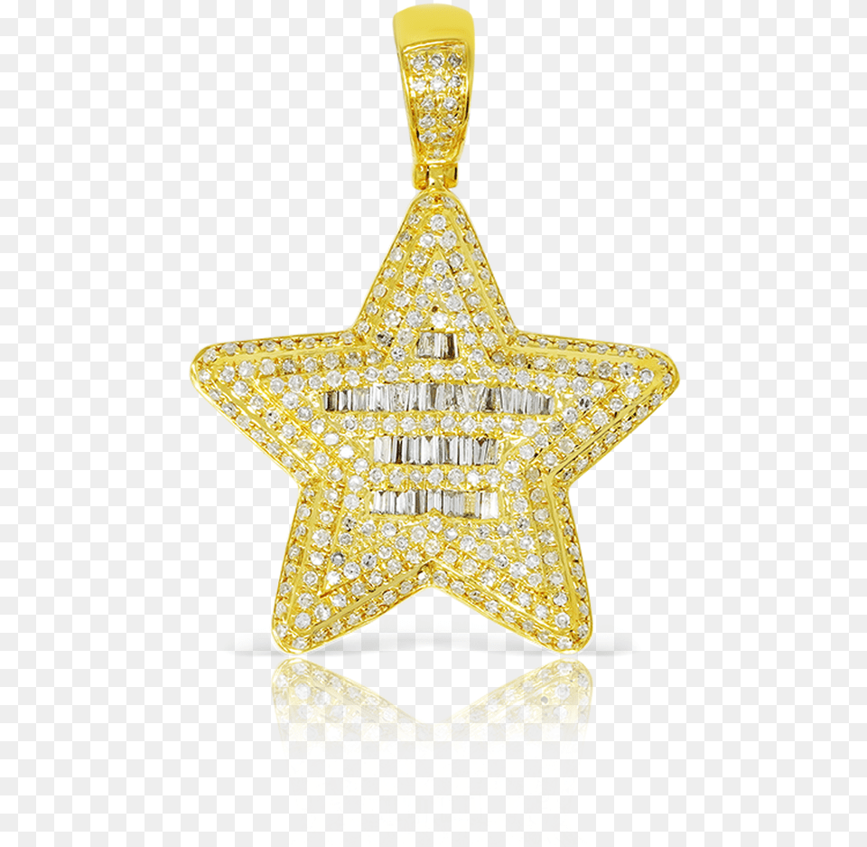 Yellow Gold Baguette Star Pendant 2018 Iha Medicare Advantage, Accessories, Symbol, Adult, Female Free Png Download