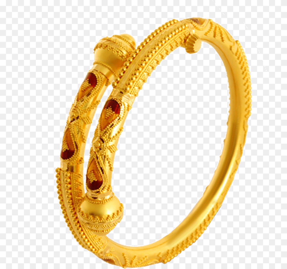 Yellow Gold Bangle Anjali Jewellers Bangles Collection With Price, Accessories, Jewelry, Ornament Free Png Download