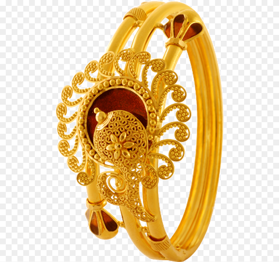 Yellow Gold Bangle For Women Bangles Design Pc Chandra Jewellers, Accessories, Jewelry, Ornament Free Png