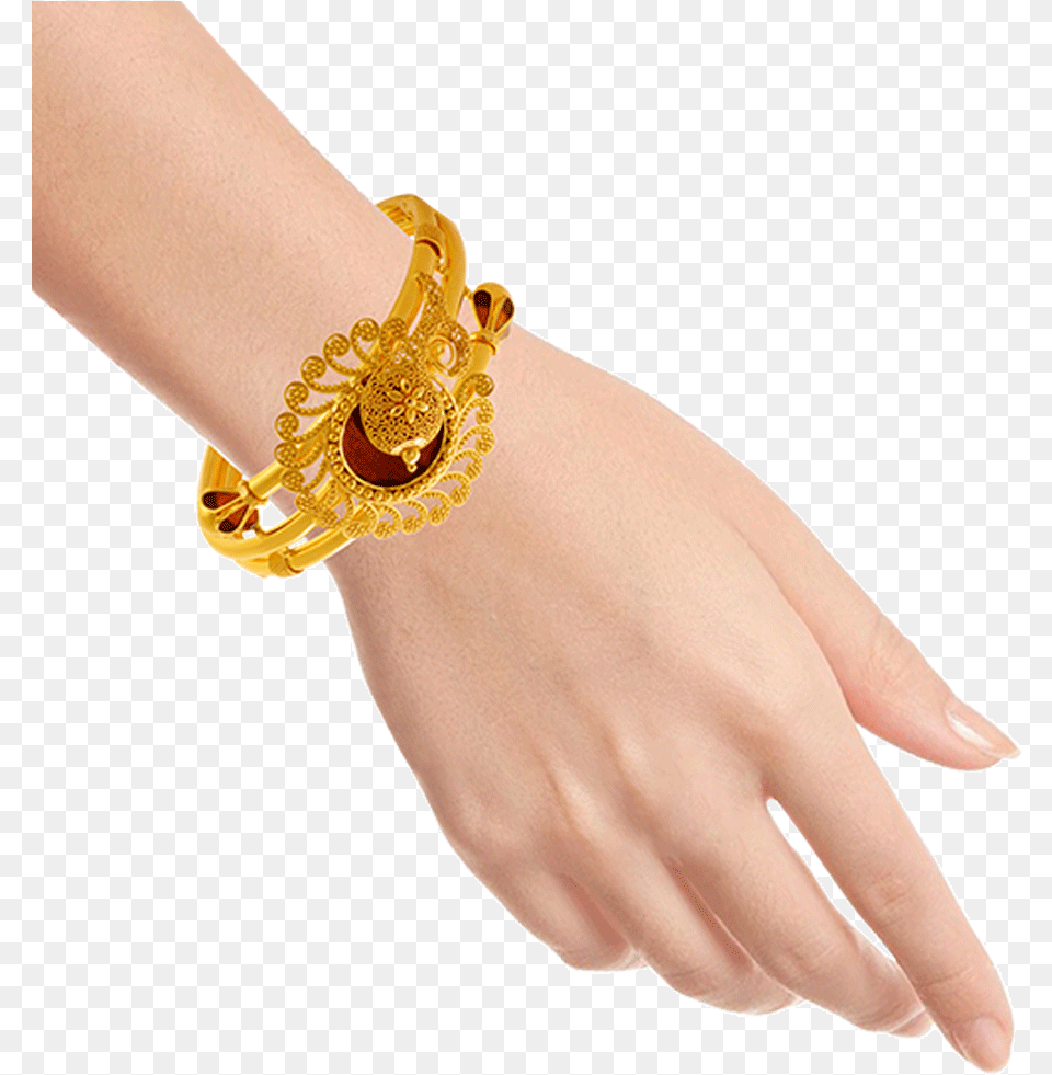 Yellow Gold Bangle For Women Pc Chandra Jewellers Bangle Collection, Accessories, Bracelet, Jewelry Free Transparent Png