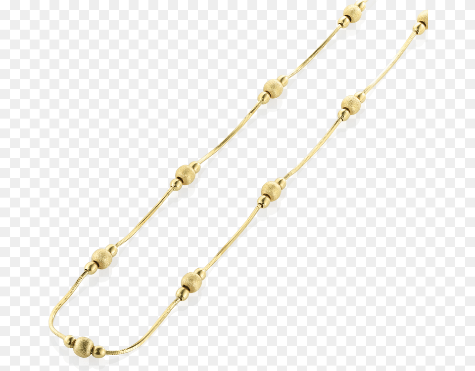 Yellow Gold Bead Chain Necklace Chain, Accessories, Bracelet, Jewelry, Knot Free Transparent Png