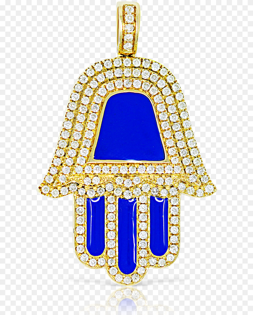Yellow Gold Blue Hamsa Pendant Pendant, Accessories, Jewelry, Gemstone, Earring Free Png