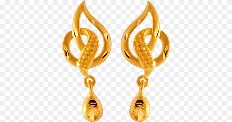 Yellow Gold Clip On Earrings For Women Gold Top Earrings Pc Chandra Jewellers, Accessories, Earring, Jewelry, Treasure Png Image