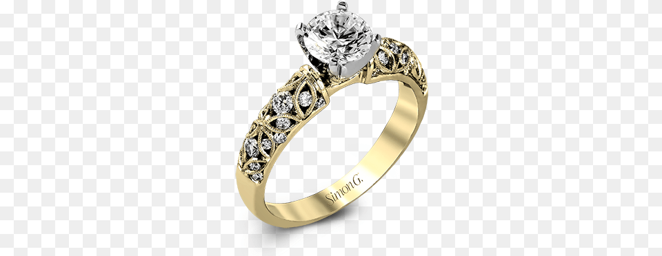 Yellow Gold Engagement Ring The Diamond Shop Inc Intricate Yellow Gold Engagement Rings, Accessories, Gemstone, Jewelry Png Image