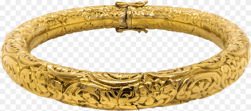 Yellow Gold Fancy Engraved Bangle Bracelet Bangle, Accessories, Jewelry, Ornament, Bangles Free Transparent Png