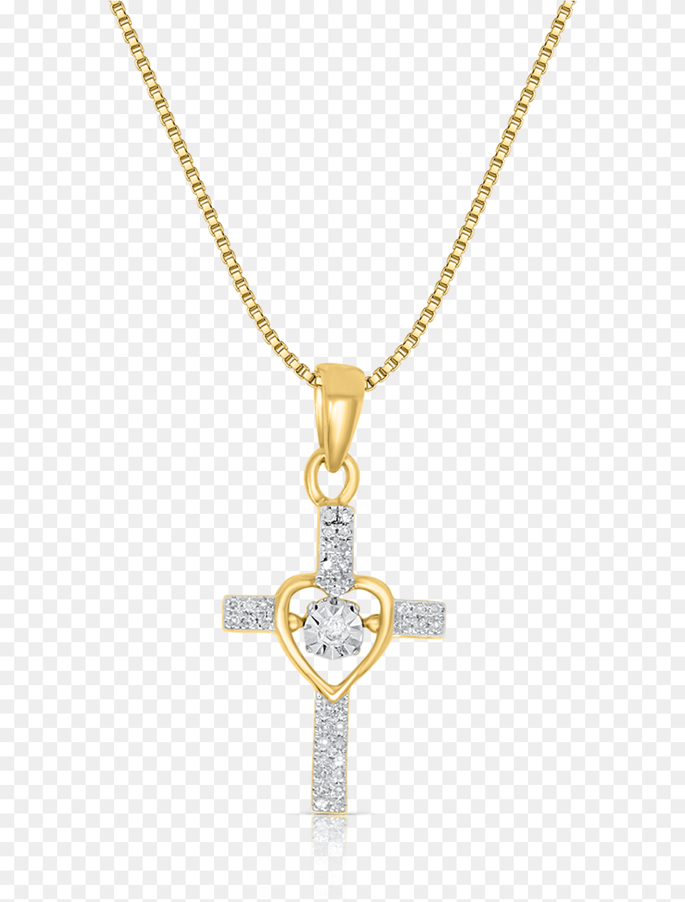 Yellow Gold Heart Cross Pendant Gouden Ketting Met Parel, Accessories, Symbol, Jewelry, Necklace Png