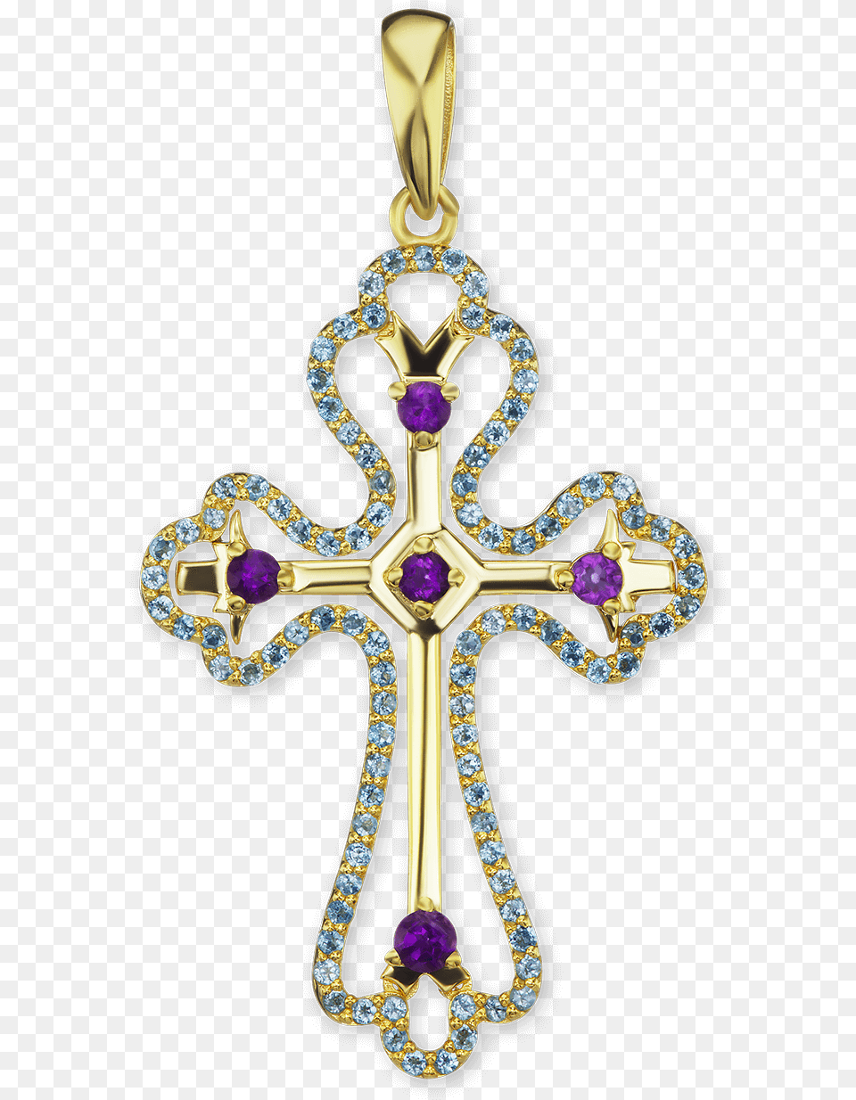 Yellow Gold Openwork Fancy Cross Pendant With Diamonds Locket, Accessories, Symbol, Jewelry, Necklace Free Transparent Png