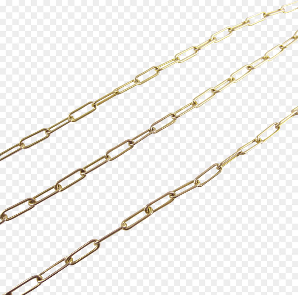 Yellow Gold Paper Clip Chain Paper Clip Chain Necklace, Accessories, Jewelry Png