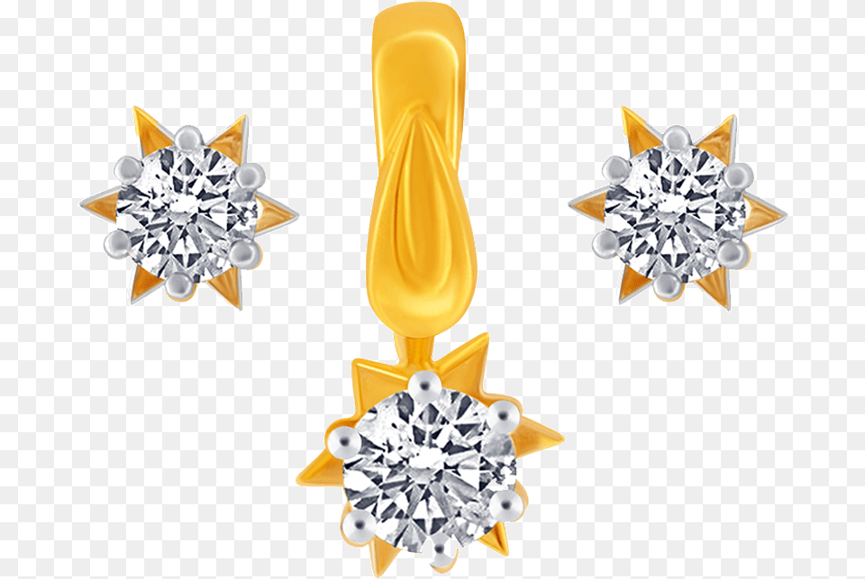 Yellow Gold Pendant Amp Earring Diamond, Accessories, Gemstone, Jewelry Free Transparent Png