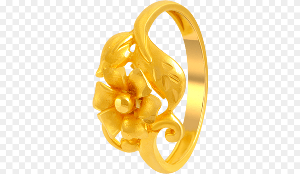 Yellow Gold Ring For Women Flower Gold Ring For Women, Treasure, Accessories, Jewelry Free Transparent Png