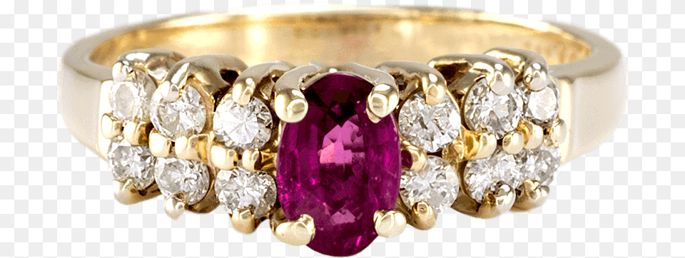 Yellow Gold Ruby And Diamond Ring Diamond, Accessories, Jewelry, Gemstone, Ornament Png Image