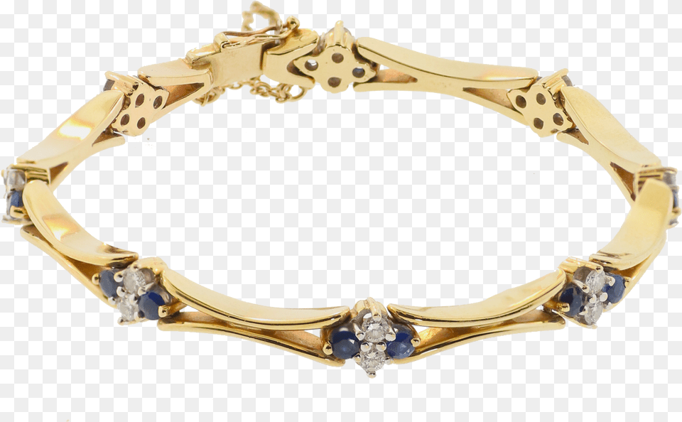 Yellow Gold Sapphire And Diamond Bracelet Yellow Gold Sapphire And Diamond Bracelet, Accessories, Jewelry, Gemstone Free Transparent Png