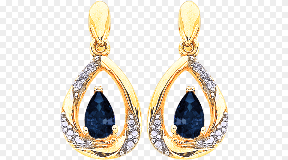 Yellow Gold Sapphire And Diamond Earrings Sapphire Earrings In Yellow Gold, Accessories, Earring, Jewelry, Locket Png