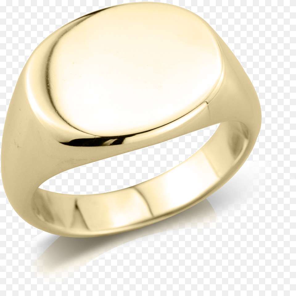 Yellow Gold Signet Ring Landscape Oval Ring, Accessories, Jewelry, Plate Free Png Download