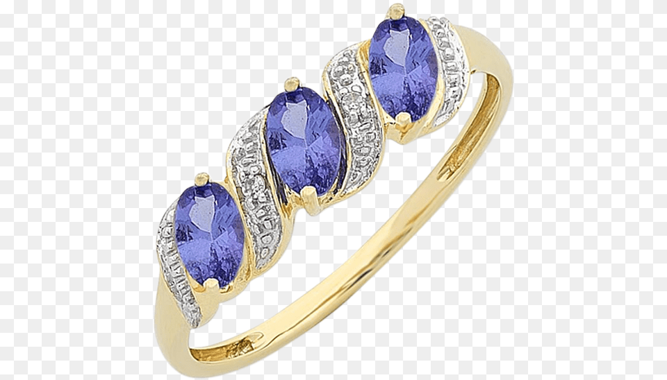 Yellow Gold Tanzanite And Diamond Ring Pre Engagement Ring, Accessories, Gemstone, Jewelry, Sapphire Png Image