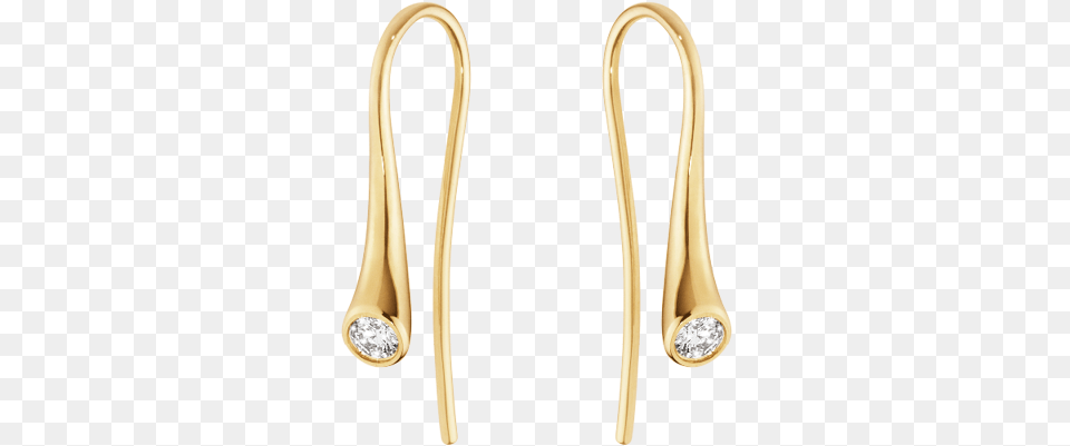 Yellow Gold With Diamonds Earrings, Accessories, Cutlery, Earring, Jewelry Png