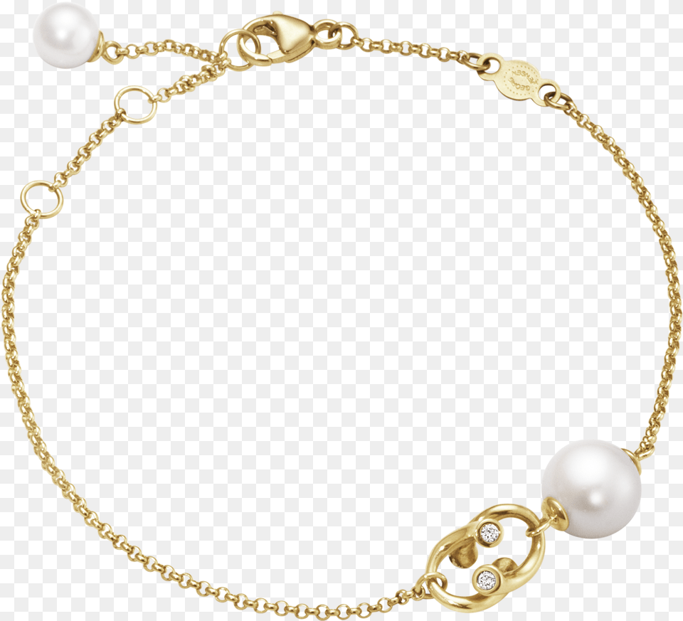 Yellow Gold With Pearls And Diamonds Guld Armbnd Med Perle, Accessories, Bracelet, Jewelry, Necklace Free Png