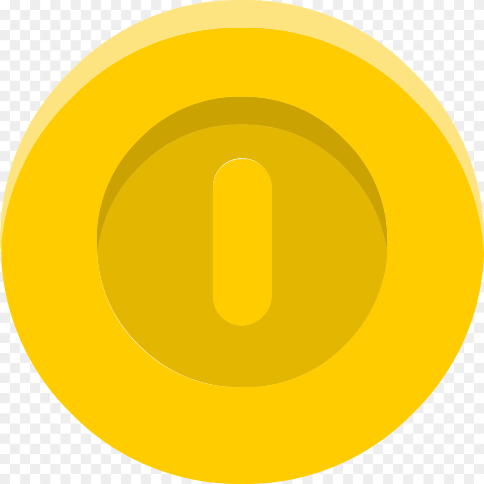 Yellow Golden Round Coin Clipart, Disk Png