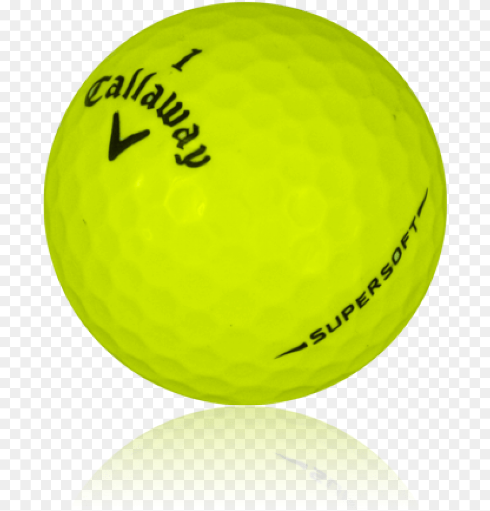 Yellow Golf Ball Callaway Supersoft, Golf Ball, Sport, Tennis, Tennis Ball Png Image