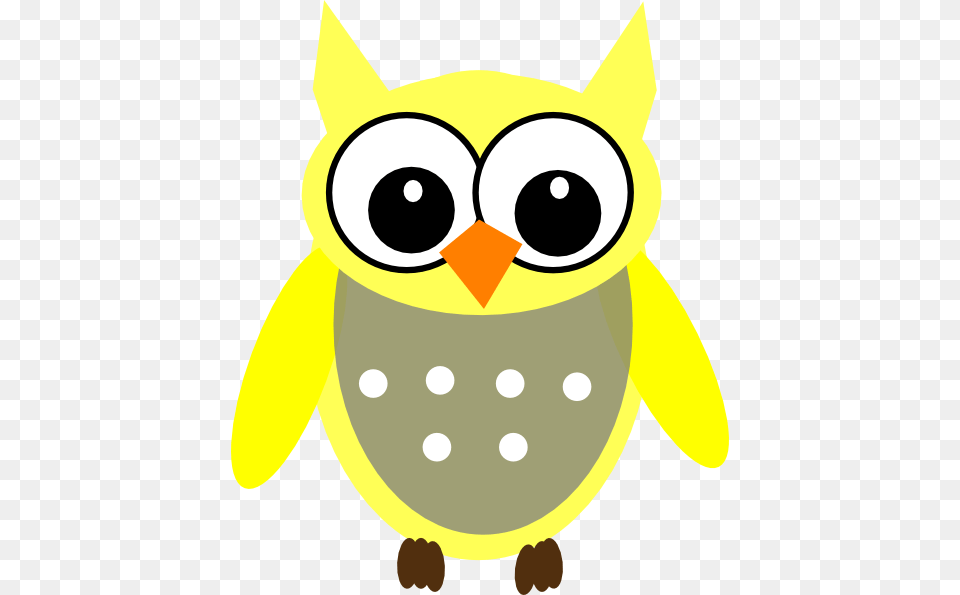 Yellow Gray Owl Clip Art, Animal, Bear, Mammal, Wildlife Png