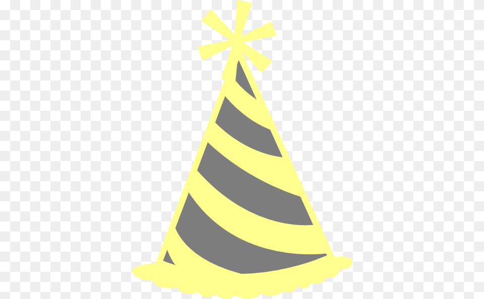 Yellow Gray Party Hat Clip Art, Clothing, Party Hat, Animal, Fish Free Png