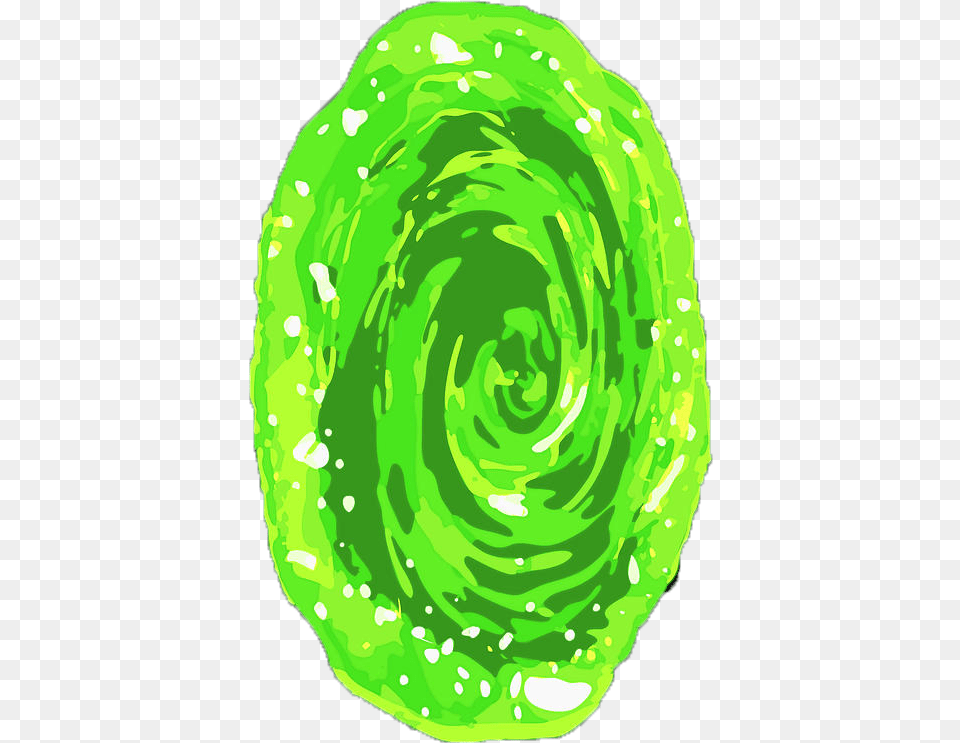 Yellow Green Rick Portal Minecraft Hq Rick And Morty Portal, Spiral, Ammunition, Weapon, Grenade Png