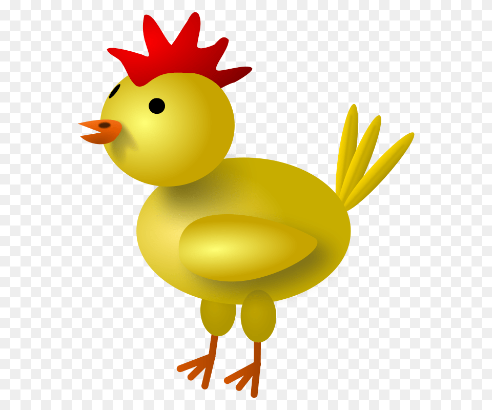 Yellow Hair Chicken Rooster Clip Art, Animal, Bird, Fowl, Poultry Png