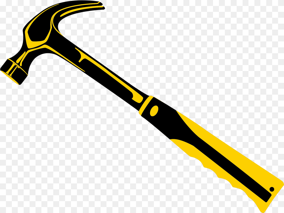 Yellow Hammer Tool Clipart Yellow Hammer Tool, Device Free Png Download