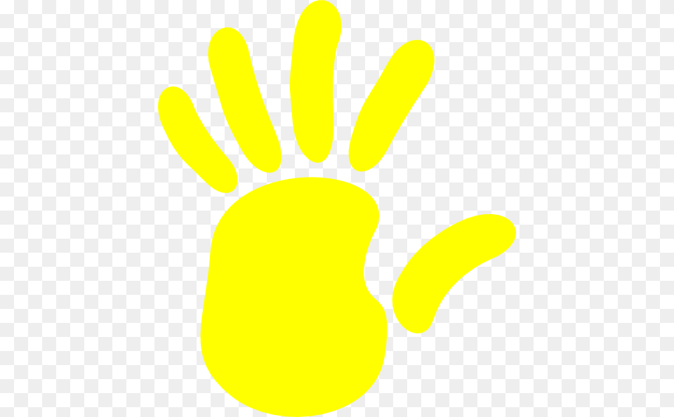 Yellow Hand Clip Art, Clothing, Glove Free Png Download