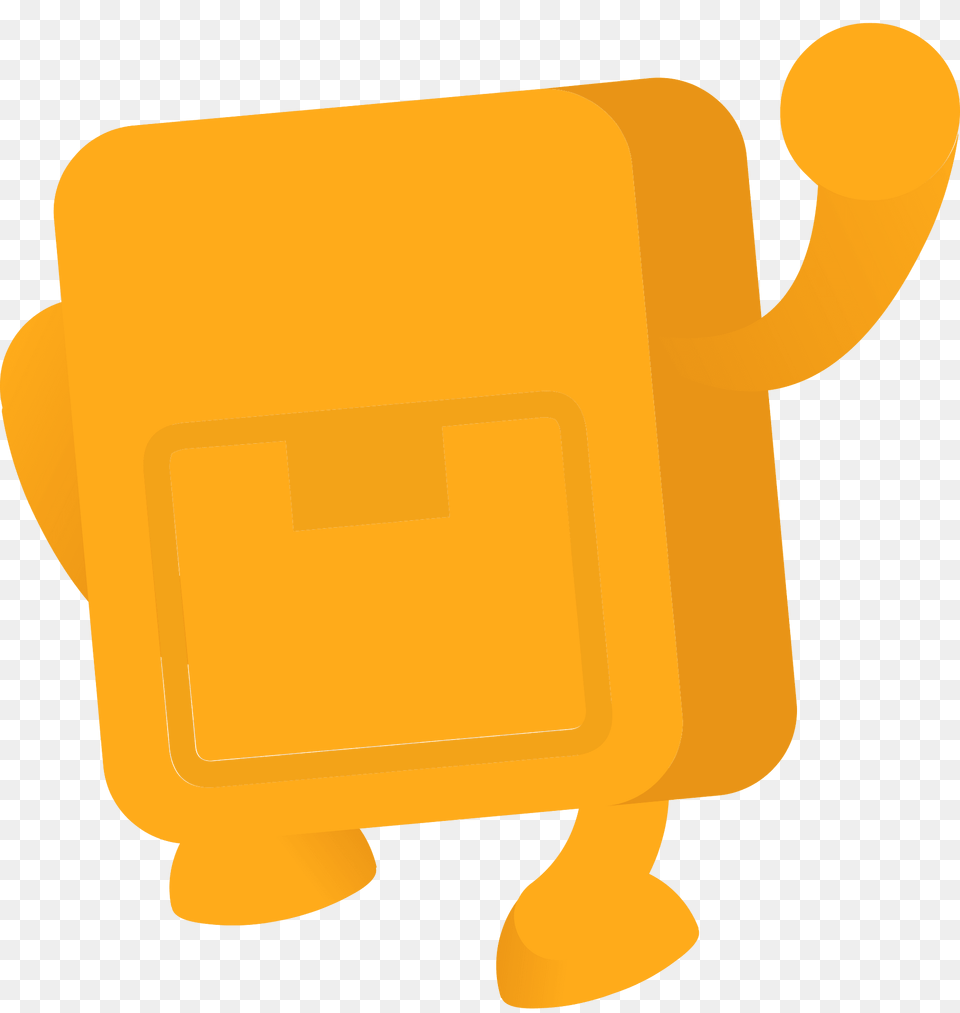 Yellow Handheld Game Console Character Clipart, Bag Free Png