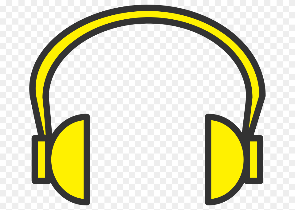 Yellow Headphone, Electronics, Headphones Png