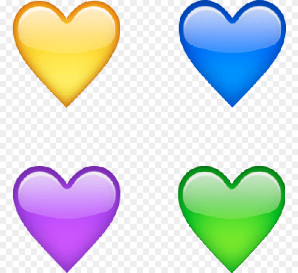 Yellow Heart Blue Heart Purple Heart Green Heart Blue Heart And Yellow Heart, Balloon Free Png