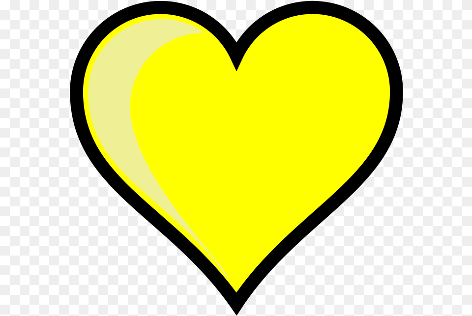 Yellow Heart Clipart, Astronomy, Moon, Nature, Night Png